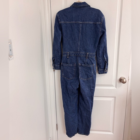 Mango Blue Denim Romper Size Small - Picture 6 of 6